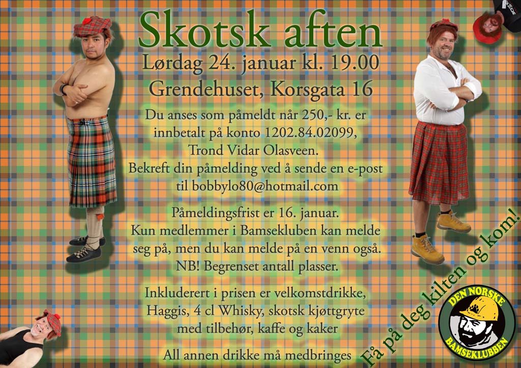 Skotsk Aften poster